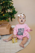 Load image into Gallery viewer, Holly Jolly Babe Christmas Sweatshirt Romper
