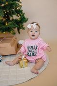Load image into Gallery viewer, Holly Jolly Babe Christmas Sweatshirt Romper
