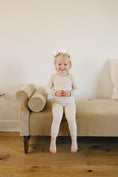 Load image into Gallery viewer, Taupe Stripe Ribbed Bamboo Cozy Set
