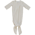 Load image into Gallery viewer, Taupe Stripe Ribbed Bamboo Knot Gown
