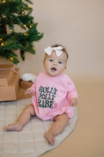 Load image into Gallery viewer, Holly Jolly Babe Christmas Sweatshirt Romper
