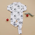Load image into Gallery viewer, Bamboo Zip Romper | Cool Santa
