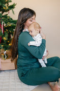 Load image into Gallery viewer, Tiny Trees Ribbed Bamboo Zippy Pajamas
