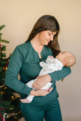 Load image into Gallery viewer, Tiny Trees Ribbed Bamboo Zippy Pajamas
