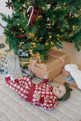 Load image into Gallery viewer, Red Plaid Christmas Tree Joggers
