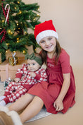 Load image into Gallery viewer, Red Plaid Christmas Tree Joggers
