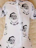 Load image into Gallery viewer, Bamboo Zip Romper | Cool Santa
