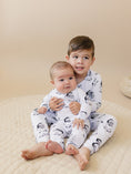 Load image into Gallery viewer, Bamboo Zip Romper | Cool Santa
