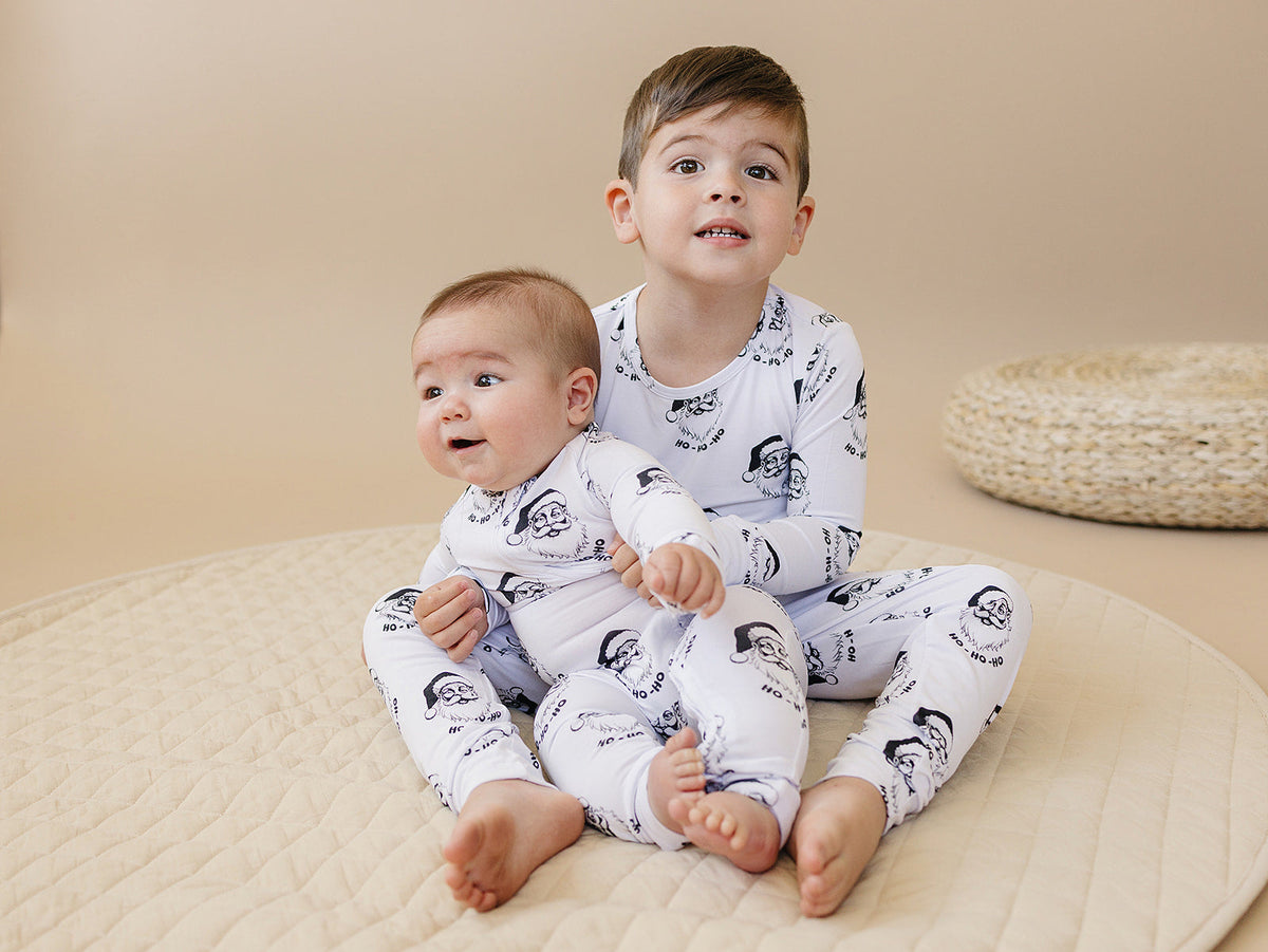 Bamboo Zip Romper | Cool Santa