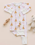 Load image into Gallery viewer, Bamboo Zip Romper | Honey Bear
