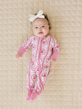 Load image into Gallery viewer, Bamboo Zip Romper | Cherry Bear

