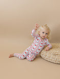 Load image into Gallery viewer, Bamboo Two Piece Set | Retro Candy Cane
