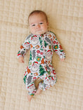 Load image into Gallery viewer, Bamboo Zip Romper | Christmas Vibes
