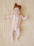 Load image into Gallery viewer, Bamboo Zip Romper | Boho Daisy

