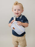 Load image into Gallery viewer, Blue Gingham Mini Fanny Pack
