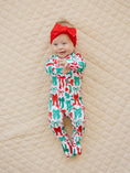 Load image into Gallery viewer, Bamboo Zip Romper | Merry Bows
