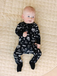 Load image into Gallery viewer, Bamboo Zip Romper | Wild Heart
