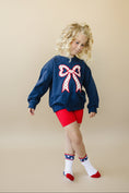 Load image into Gallery viewer, 4th of July Tulip Bow Applique Crewneck Sweatshirt
