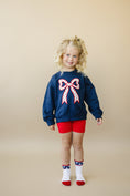 Load image into Gallery viewer, 4th of July Tulip Bow Applique Crewneck Sweatshirt
