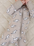 Load image into Gallery viewer, Bamboo Zip Romper | Latte Bolts
