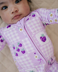 Load image into Gallery viewer, Bamboo Zip Romper | Raspberry
