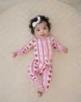 Load image into Gallery viewer, Bamboo Zip Romper | Strawberry
