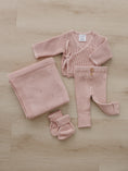 Load image into Gallery viewer, Blush Pink Knit Wrap Set
