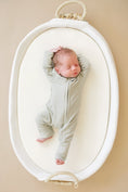 Load image into Gallery viewer, Solid Ribbed Bamboo Zippy Romper - more colors
