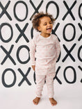 Load image into Gallery viewer, Blushing Bows 2pc Bamboo Pajamas
