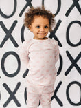 Load image into Gallery viewer, Blushing Bows 2pc Bamboo Pajamas
