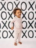 Load image into Gallery viewer, Blushing Bows 2pc Bamboo Pajamas
