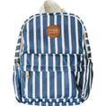 Load image into Gallery viewer, Navy Stripe Mini Backpack
