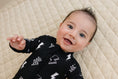 Load image into Gallery viewer, Bamboo Zip Romper | Ink Bolts

