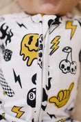 Load image into Gallery viewer, Bamboo Zip Romper | Lucky Vibes
