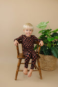 Load image into Gallery viewer, Bamboo Two Piece Set | Chocolate Wavy Checkered
