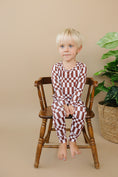 Load image into Gallery viewer, Bamboo Two Piece Set | Chocolate Checkered
