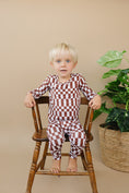 Load image into Gallery viewer, Bamboo Two Piece Set | Chocolate Checkered
