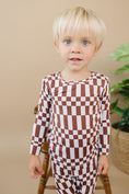 Load image into Gallery viewer, Bamboo Two Piece Set | Chocolate Checkered
