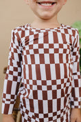 Load image into Gallery viewer, Bamboo Two Piece Set | Chocolate Checkered
