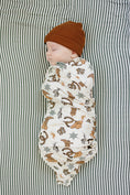 Load image into Gallery viewer, Outlaw Cowboy Ribbed Bamboo Stretch Swaddle
