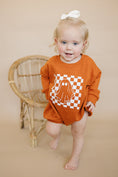 Load image into Gallery viewer, Checkered Ghost Sweatshirt Romper - more colors
