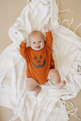 Load image into Gallery viewer, Jack O Lantern Sweatshirt Romper
