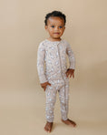 Load image into Gallery viewer, Bamboo Zip Romper | Latte Bolts
