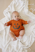 Load image into Gallery viewer, Jack O Lantern Sweatshirt Romper
