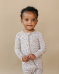Load image into Gallery viewer, Bamboo Zip Romper | Latte Bolts
