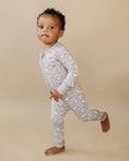 Load image into Gallery viewer, Bamboo Zip Romper | Latte Bolts
