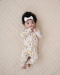 Load image into Gallery viewer, Bamboo Zip Romper | Honey Bee
