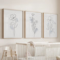 Load image into Gallery viewer, Black and White Botanical Prints. Modern Minimalist Line Art
