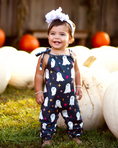 Load image into Gallery viewer, Addison Adjustable Strap Jumpsuit - Black Ghost Sparkles
