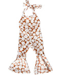 Load image into Gallery viewer, Andi Pleated Bell Bottom Jumpsuit - Flower Child
